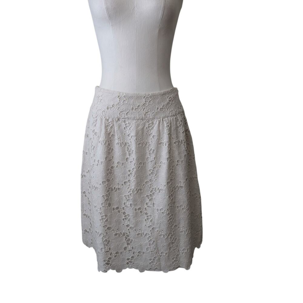 Lilly Pulitzer Vintage White Label Eyelet Lace Skirt